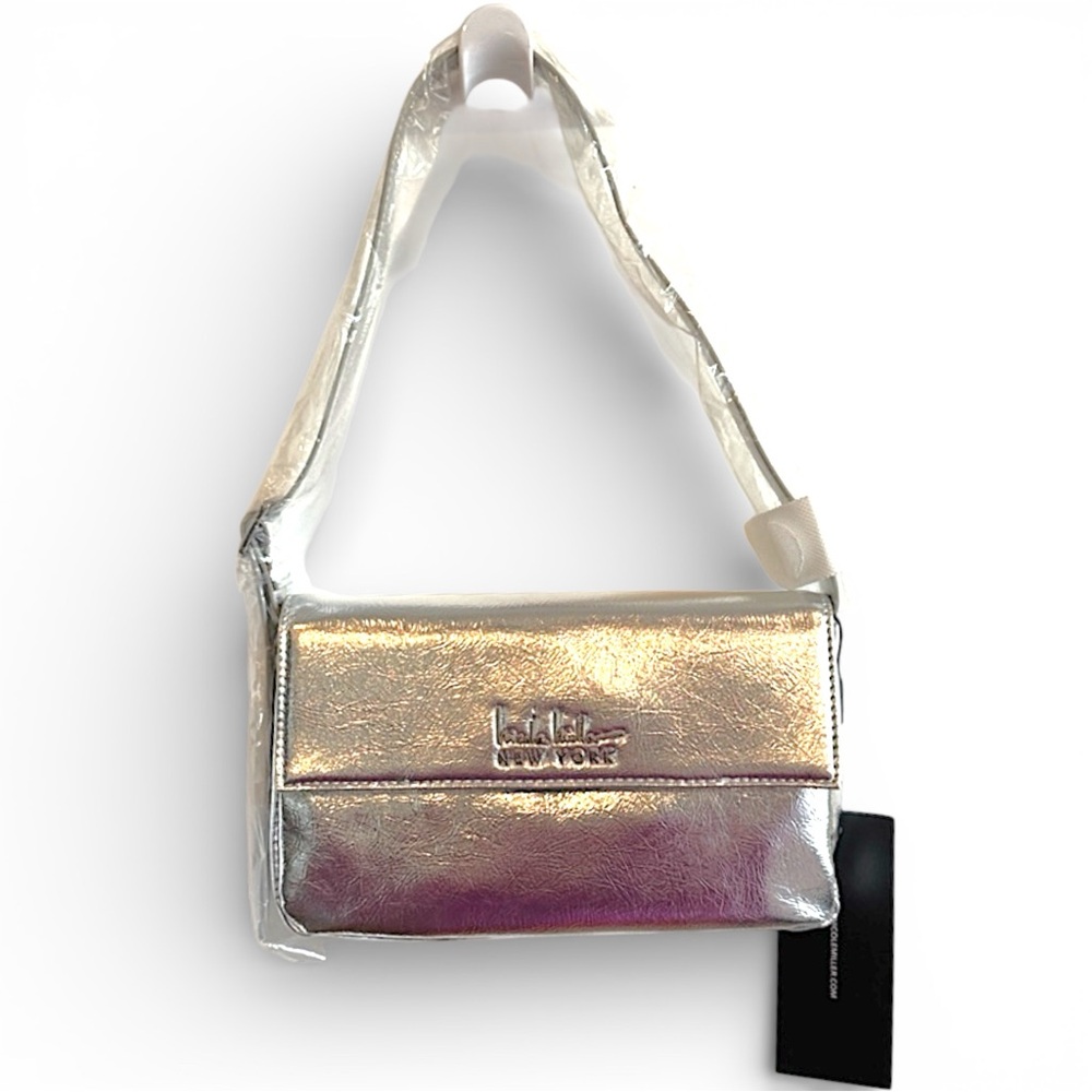 Nicole Miller Silver Shoulder Bag